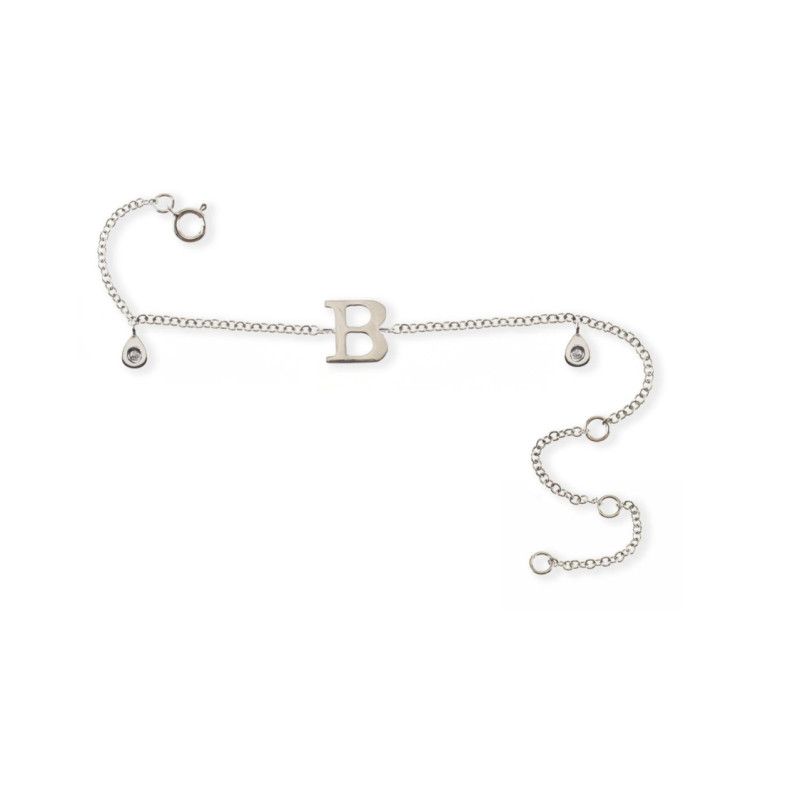 Pulsera Inicial Letra B Mini Details - Bracelets de diamant