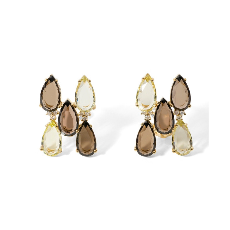 Pendientes Poetry - Boucles d'oreilles autres pierres colorées