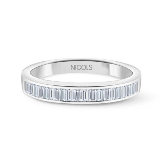 Ring Alliance Abelia 0.30 Gold Weiß - Baguette Allianzen