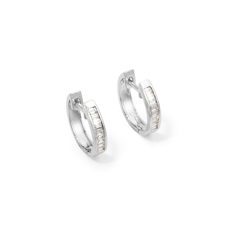ARO diamond earrings BAGUETTE - Bride earrings