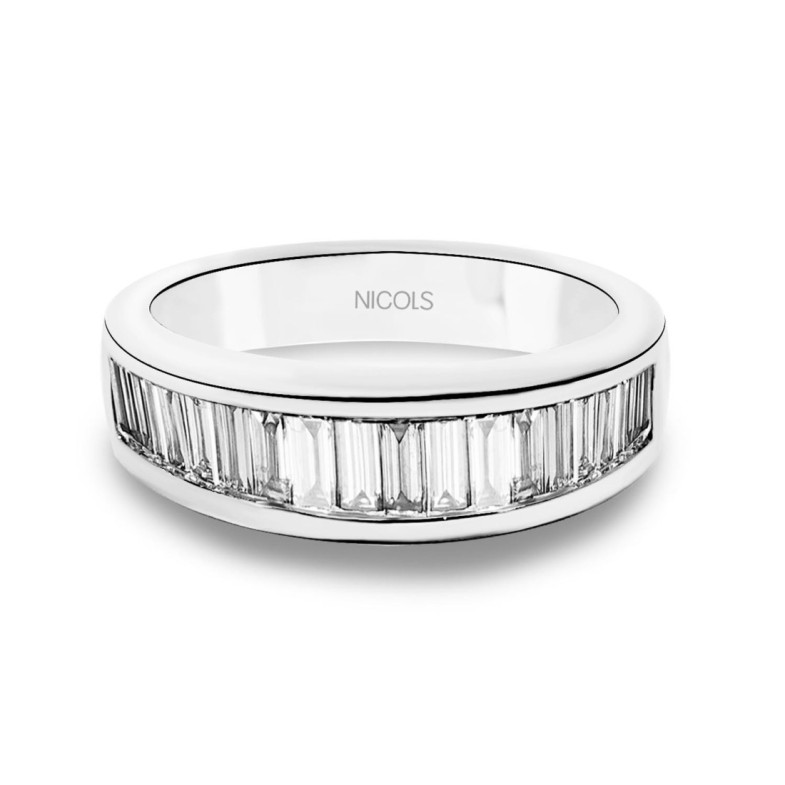 Alliance Ring ABELIA 1.30 White Gold - Engagement wedding rings