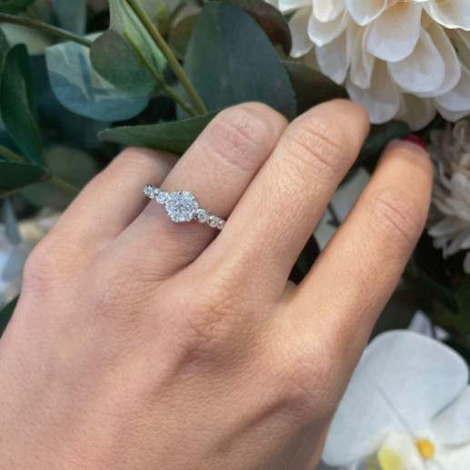 Camelia Diamantring 0.58 - Brillant 2