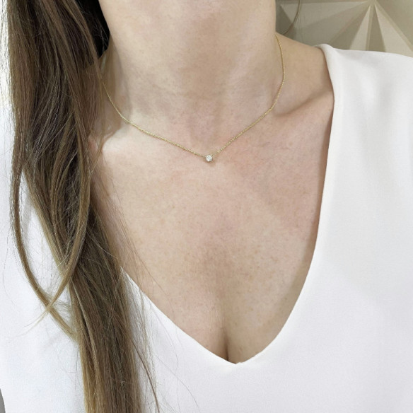 Collar Diamantes Ohmyglam Dot - Collares de Diamantes