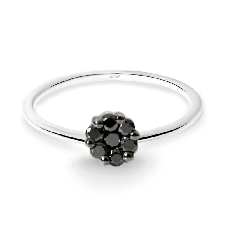 Anillo Diamantes Negros Camelia 0.11 - Diamantringe