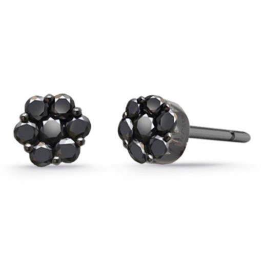 Pendientes Diamantes Negros Camelia 0.22 - dortoirs