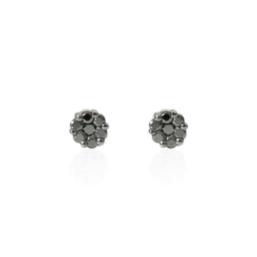Camellia Black Diamond Earrings 0.22 - sleepy 2