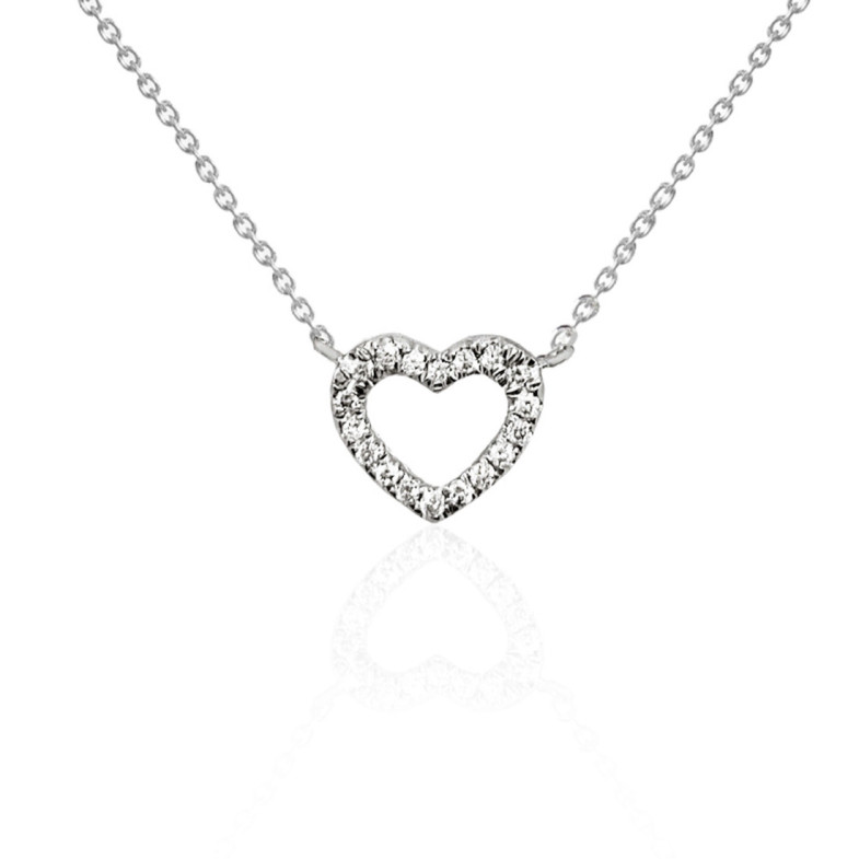 Collar Corazon Diamantes Nicols - Collares de Diamantes