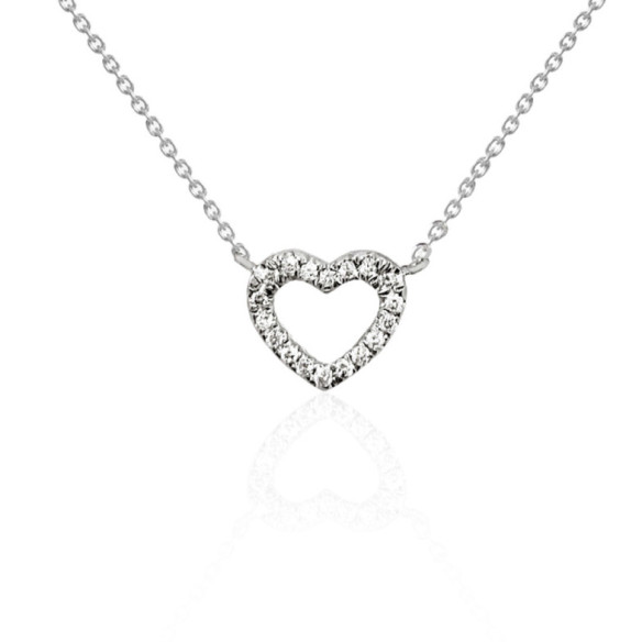 Collar Corazon Diamantes Nicols - Collares de Diamantes