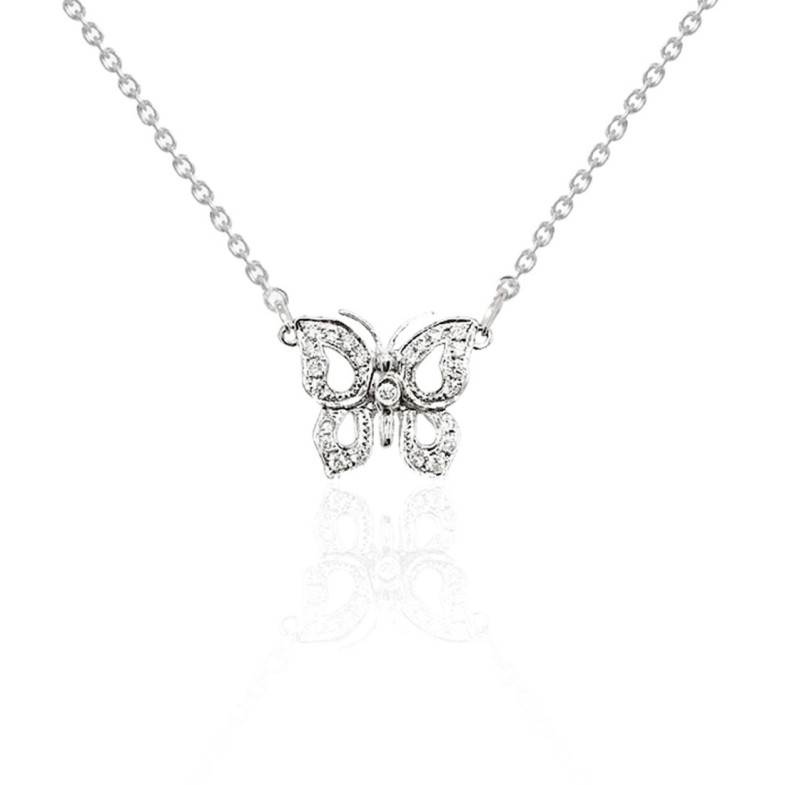 Collar Mariposa Diamantes Nicols - Collares de Diamantes
