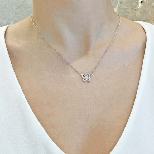 Collar Mariposa Diamantes Nicols - Collares de Diamantes