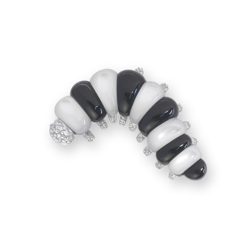 Broche Diamantes Oruga Naturalmente - BROCHES