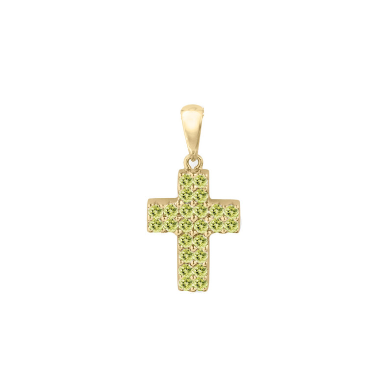 Cruz Peridotos Doble Catholic Sign - Kreuze