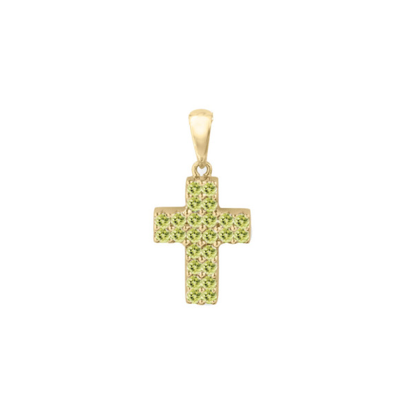 Cruz Peridotos Doble Catholic Sign - Kreuze