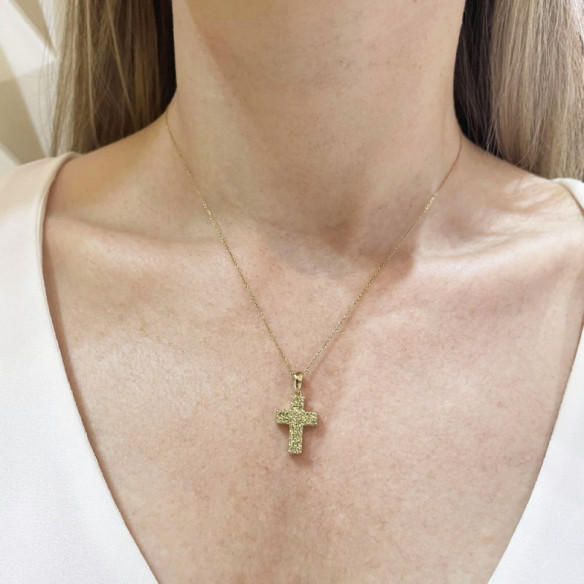 Cruz Peridotos Doble Catholic Sign - Kreuze