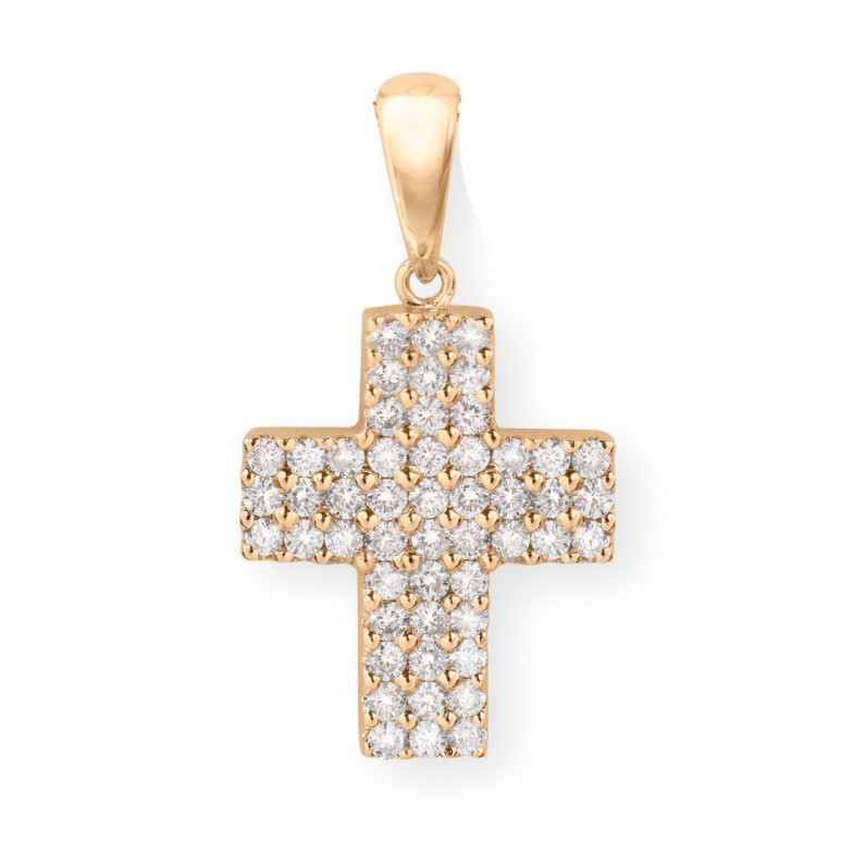 Cruz Diamantes Triple Catholic Sign - Cruzes de diamante