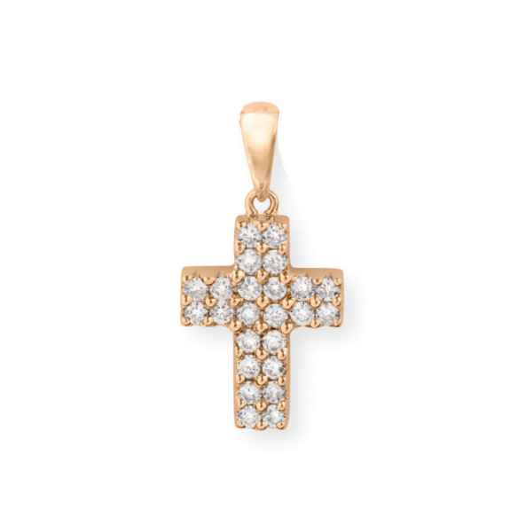 Cruz Diamantes Doble Catholic Sign - Cruzes de diamante