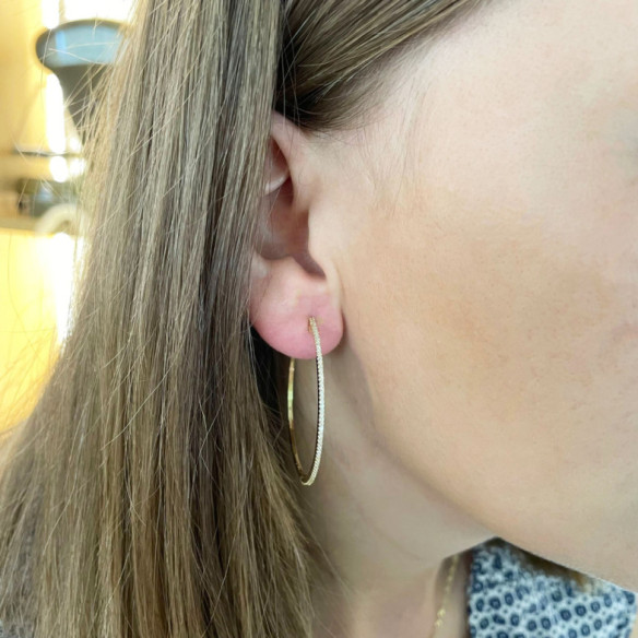 Pendientes Aro Oro Hoop - pendientes de aro