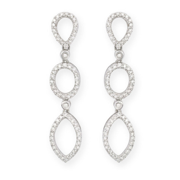 Braut-Diamant-Ohrringe - Brautohrringe