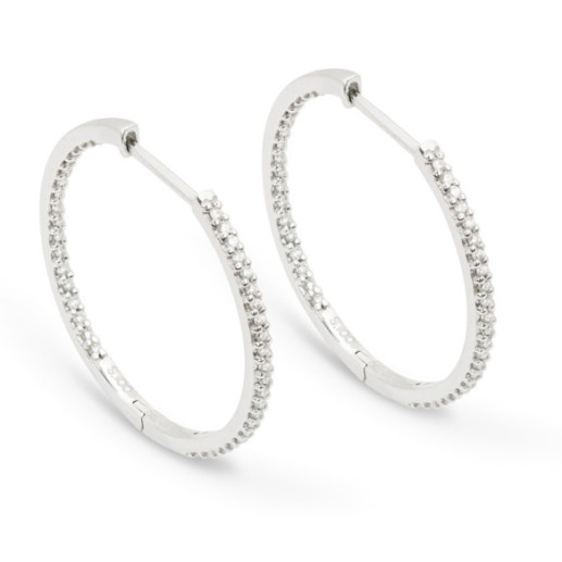 Ohrringe Gold Hoop - Brautohrringe