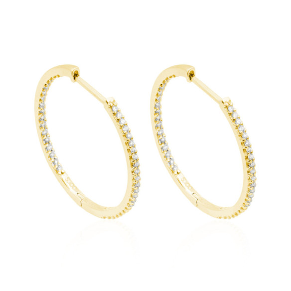 Pendientes Aro Oro Hoop - pendientes de aro