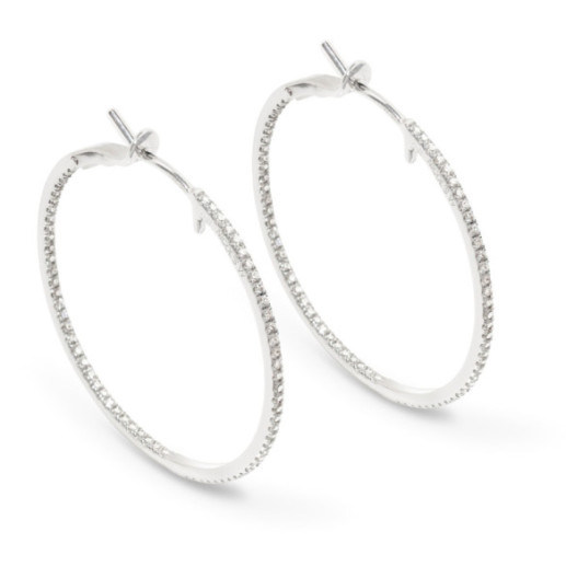 Pendientes Diamantes Maxi Aro - Pendientes de Novia