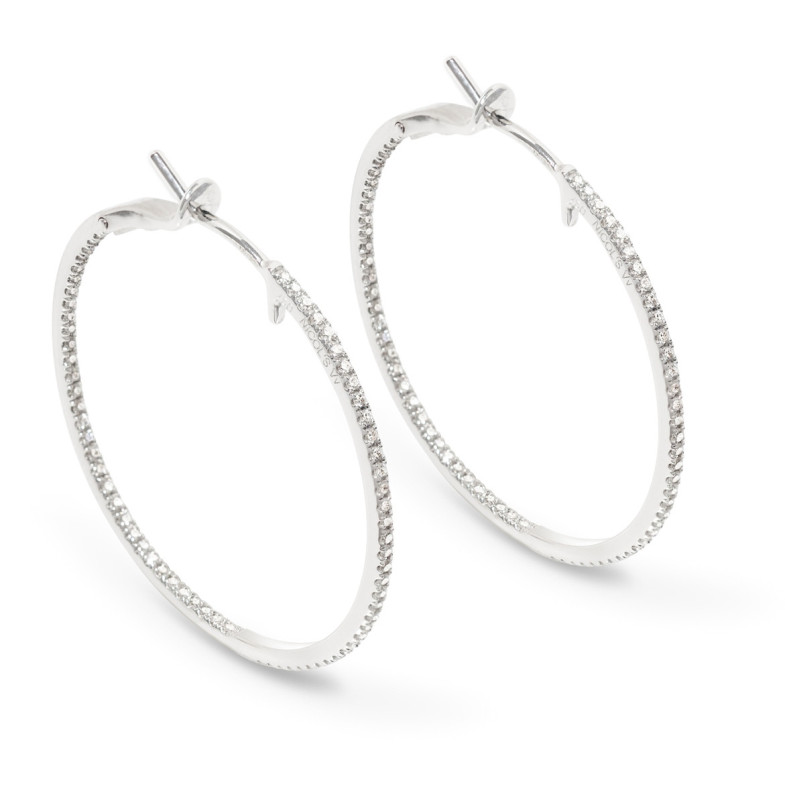Pendientes Diamantes Maxi Aro - Pendientes de Novia