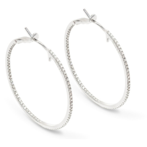 Pendientes Diamantes Maxi Aro - Pendientes de Novia