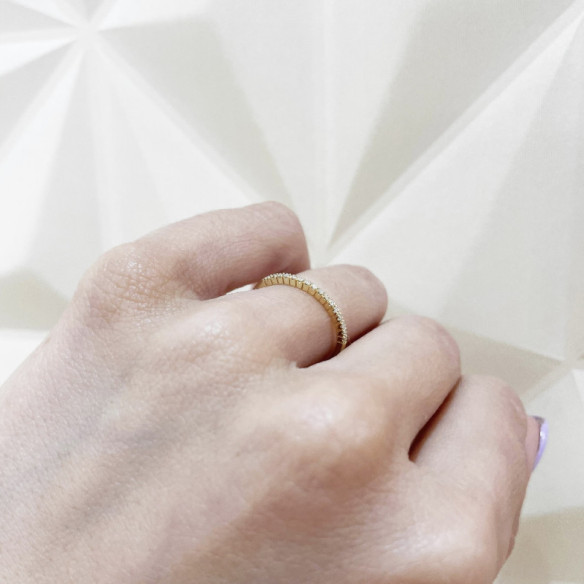 Diamond Ring AZALEA 0.09 Yellow Gold - Rings