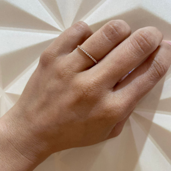 Azaleen-Diamantring 0,09 Roségold - Helle Allianzen