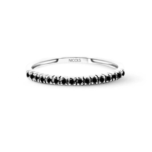 Anillo Diamantes Negros Azalea 0.09 - Génial