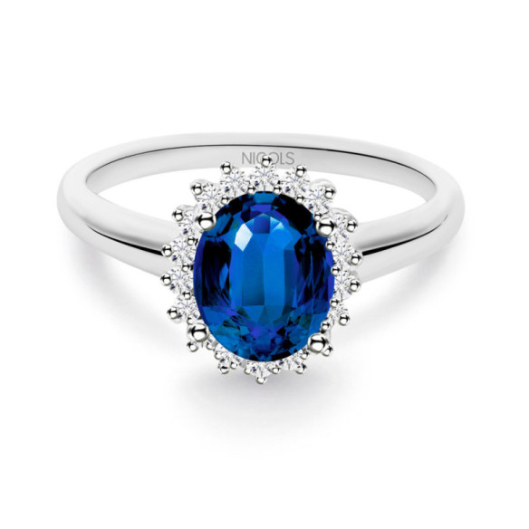 Anillo Zafiro Orla Dalia 1.90 - ANILLOS