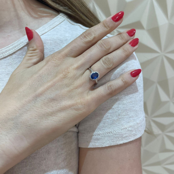 Anillo Zafiro Orla Dalia 1.90 - ANILLOS