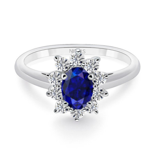 Anillo Zafiro Dalia 1.30 - Bagues en saphir
