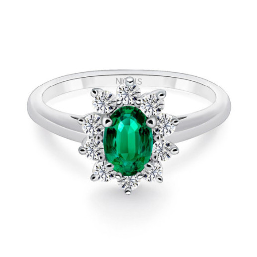 Anillo Esmeralda Dalia 0.95 - ANILLOS