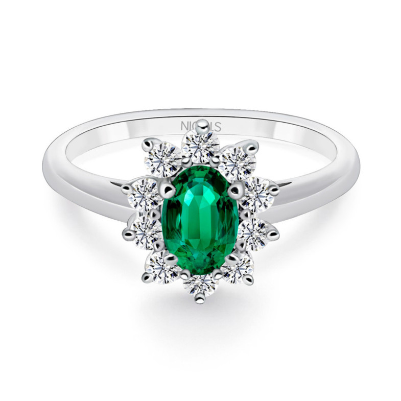 Anillo Esmeralda Dalia 0.95 - ANILLOS