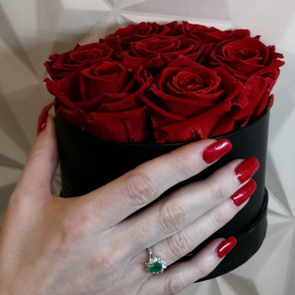 Anello Dalia Smeraldo 0,95 - ANELLI