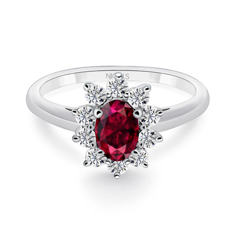 Anello Dalia Rubino 1.30 - Anelli di rubino