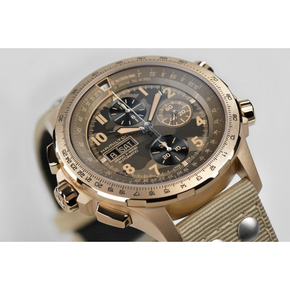 Hamilton Chaki X-Wind Auto Chrono - Khaki Aviation
