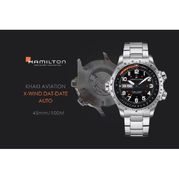 Hamilton Khaki X-Wind Tag Datum Auto - Khaki Aviation