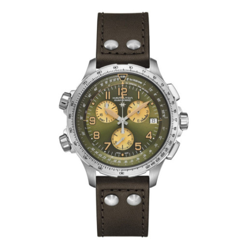Hamilton Khaki X-Wind Gmt Chrono Quartz - Khaki Aviation