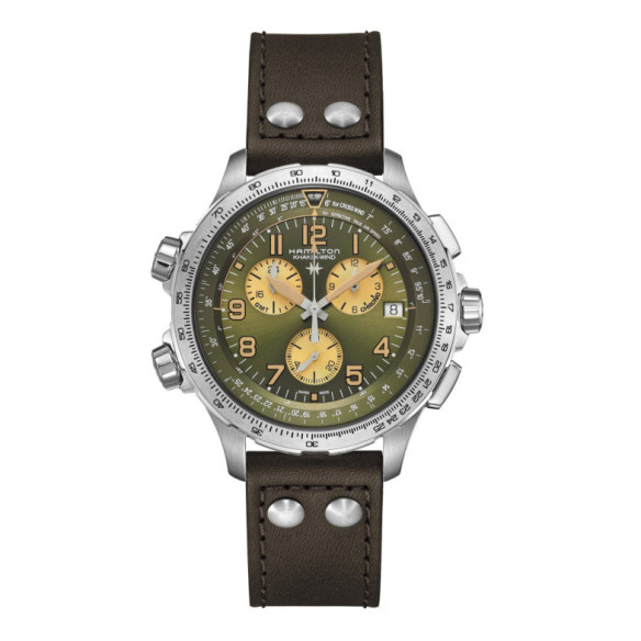 Hamilton Khaki X-Wind Gmt Chrono Quartz - Khaki Aviation
