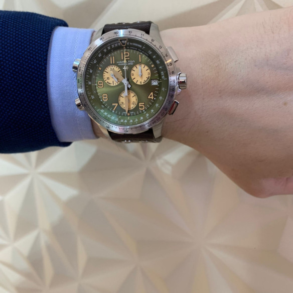 Hamilton Khaki X-Wind Gmt Chrono Quartz - Khaki Aviation