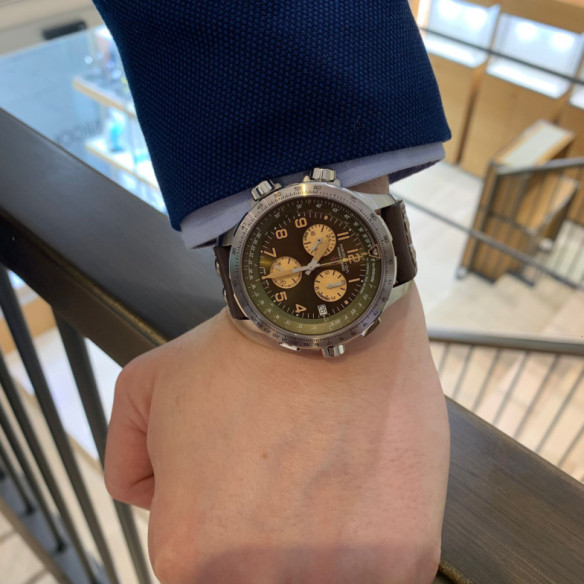 Hamilton Khaki X-Wind Gmt Chrono Quartz - Aviation Kaki