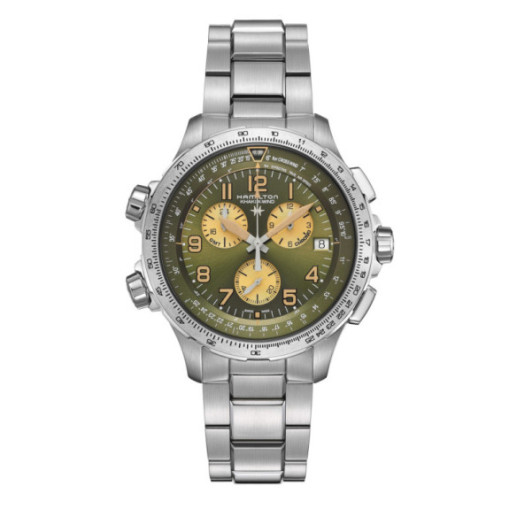 Hamilton Khaki X-Wind Gmt Chrono Quartz - Khaki Aviation