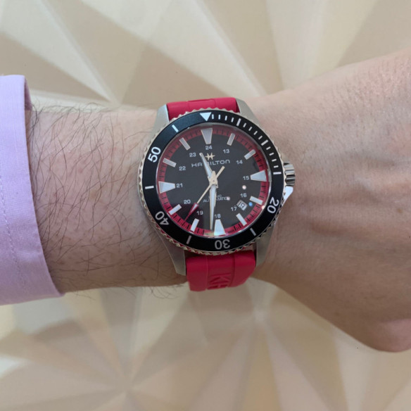 Hamilton Khaki Scuba Auto - Marinha de Khaki