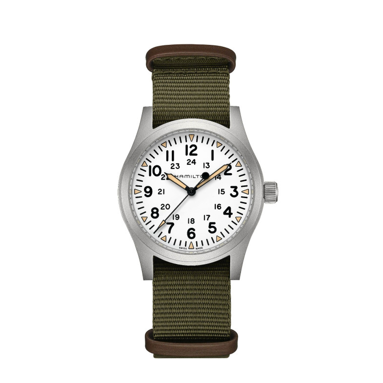 Hamilton Campo Meccanico Kaki 42Mm - Campo di Khaki