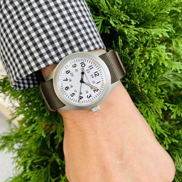 Hamilton Campo Meccanico Kaki 42Mm - Campo di Khaki
