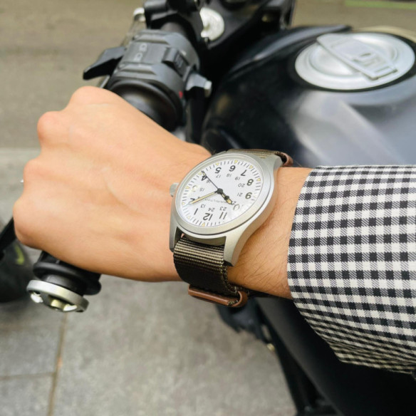 Hamilton Campo Meccanico Kaki 42Mm - Campo di Khaki