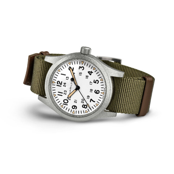 Hamilton Campo Meccanico Kaki 42Mm - Campo di Khaki