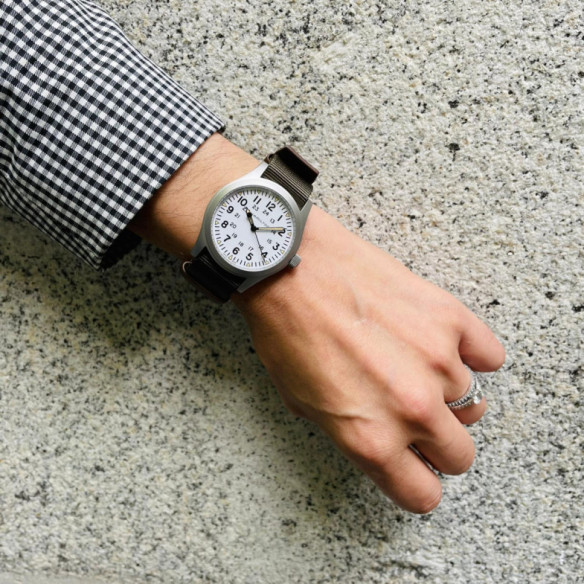 Hamilton Campo Meccanico Kaki 42Mm - Campo di Khaki